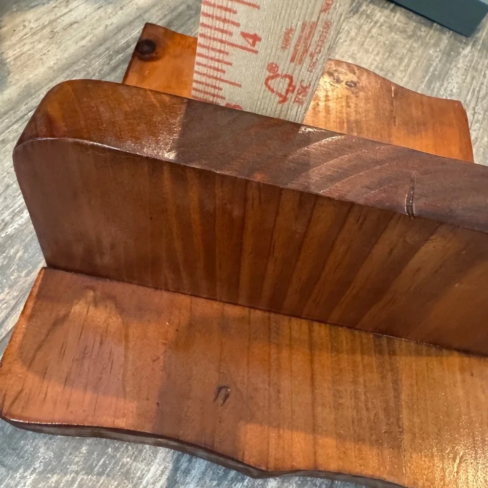 Rustic Farmhouse Small Vintage Handmade Pine Wood Wall Floating Trinket Shelf